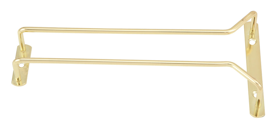Winco GH-10 10 Inch Wire Glass Hanger Ceiling Mounted Brass Plated