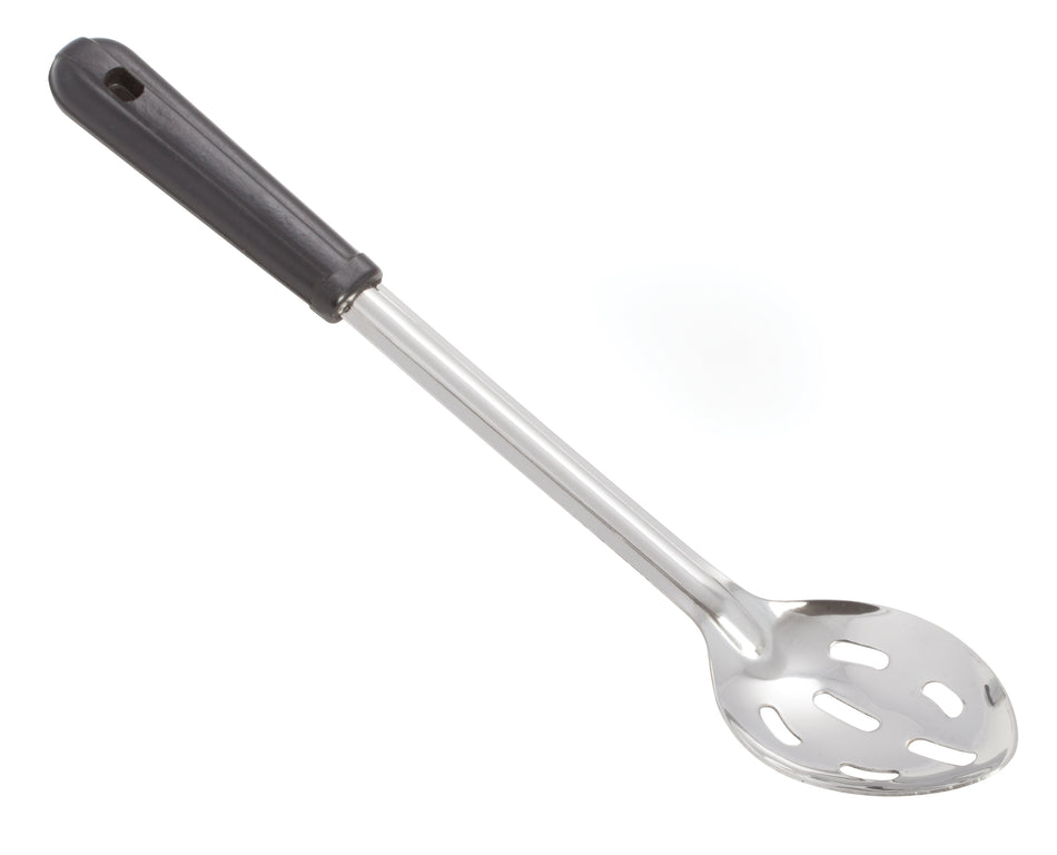 Winco BSSB-15 15 Inch Slotted Basting Spoon Stainless Steel Black Bakelite Handle