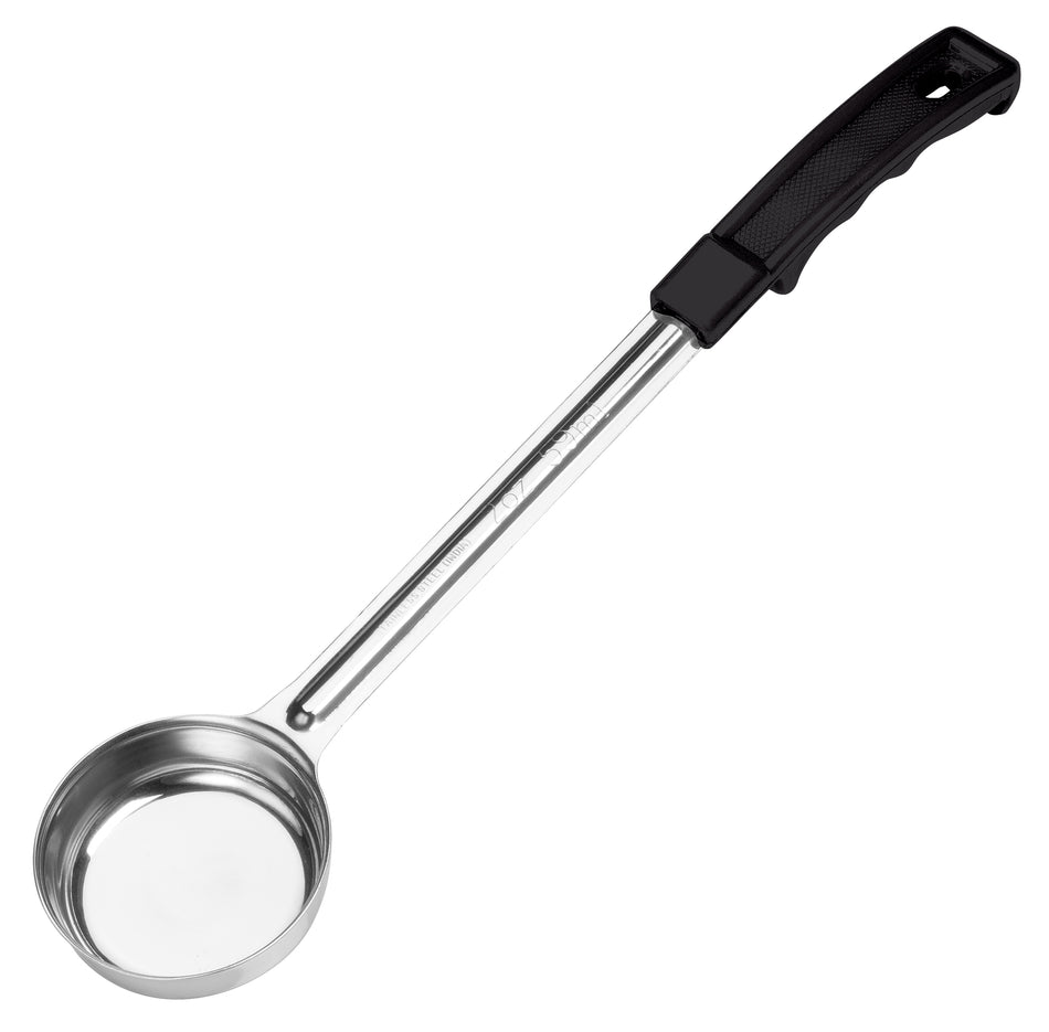 Winco FPSN-1 1 Oz Solid Food Portioner Stainless Steel Black Handle