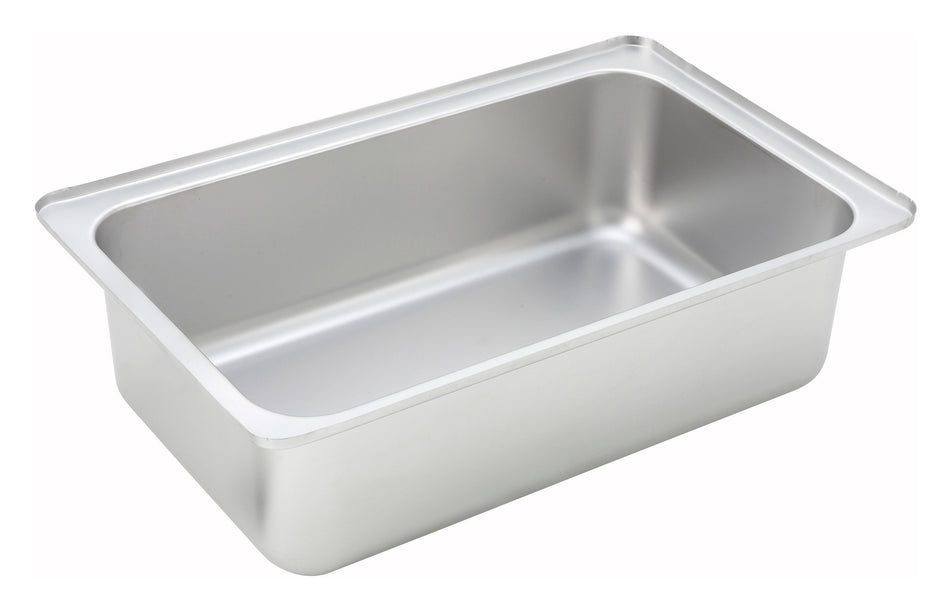 Winco C-WPF6 Spillage Pan Full Size Stainless Steel Rectangular 6 Inch Deep