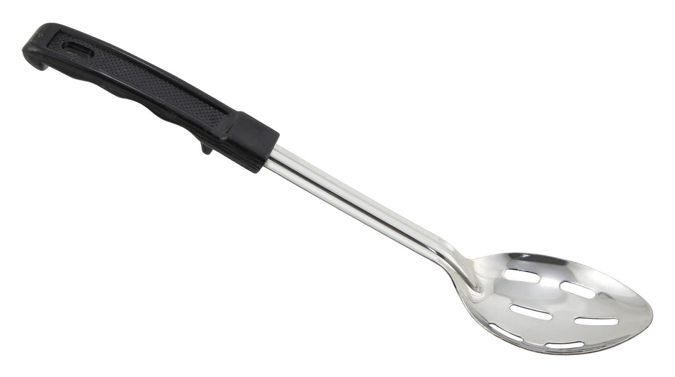 Winco BHSN-13 13 Inch Long Slotted Basting Spoon Stainless Steel Black Handle