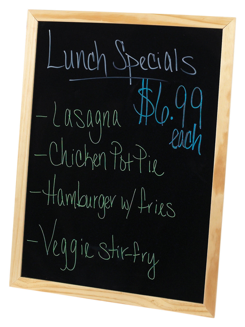 Winco MBB-1 23-5/8 Inch Marker Board Solid Wood Frame with Accessories