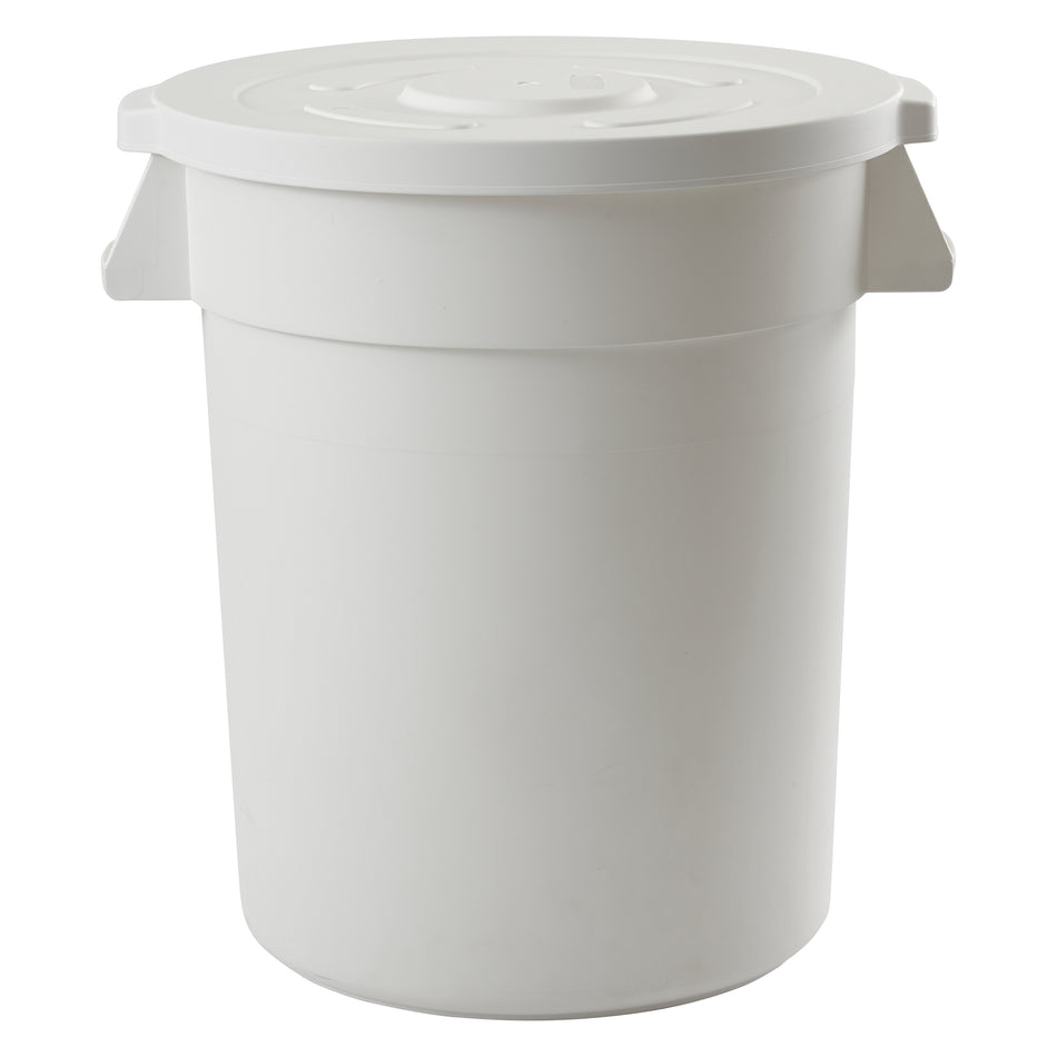 Winco PTCL-20W 21 Inch Lid White Plastic for PTC-20W Trash Receptacle
