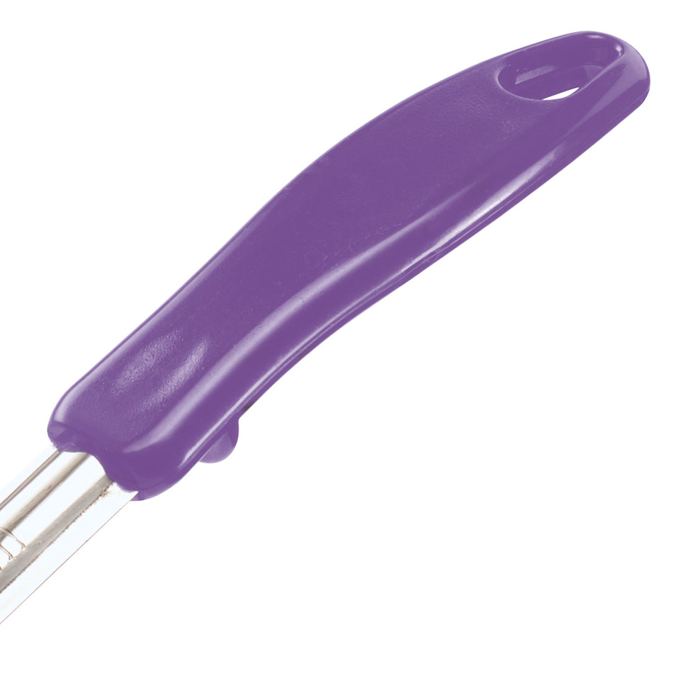 Winco FPS-4P 4 Oz Food Portioner Solid Stainless Steel Purple Handle Allergen Free