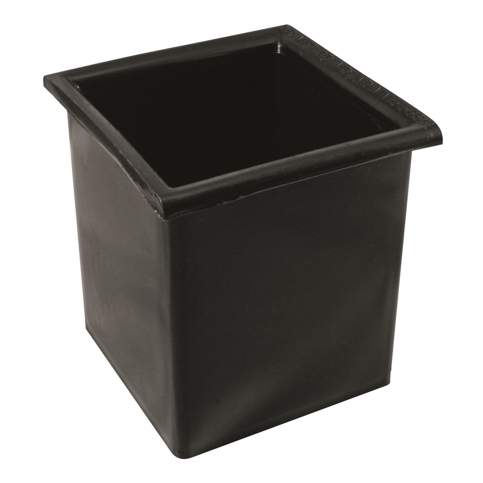 Winco CR-2401 Bar Maid, Bottle Well, Square, Black, Polyethylene