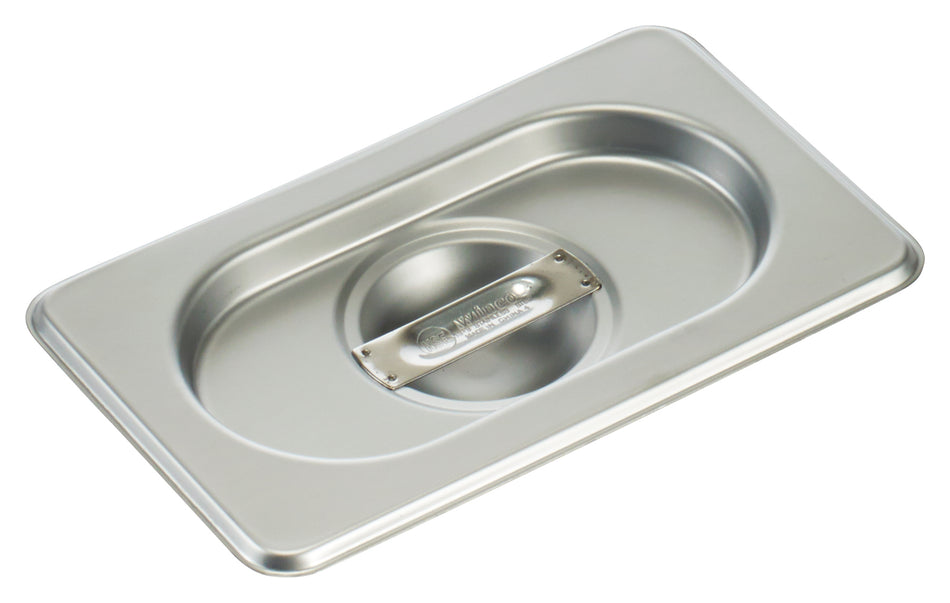 Winco SPSCN-GN 1/9 GN Size Steam Table Pan Cover Solid Stainless Steel with Handle
