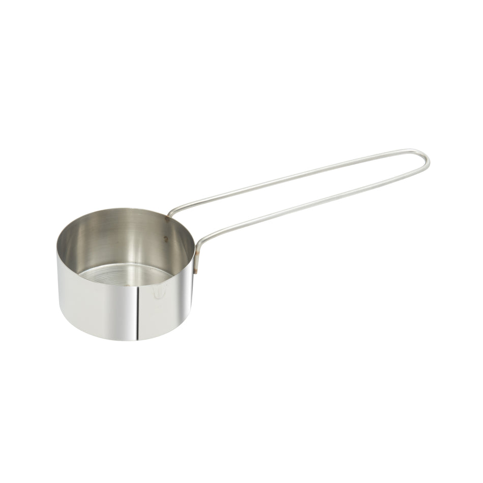 Winco MCPL-050C Stainless Steel Measuring Cup with 6" Long Loop Handle, 1/2 Cup