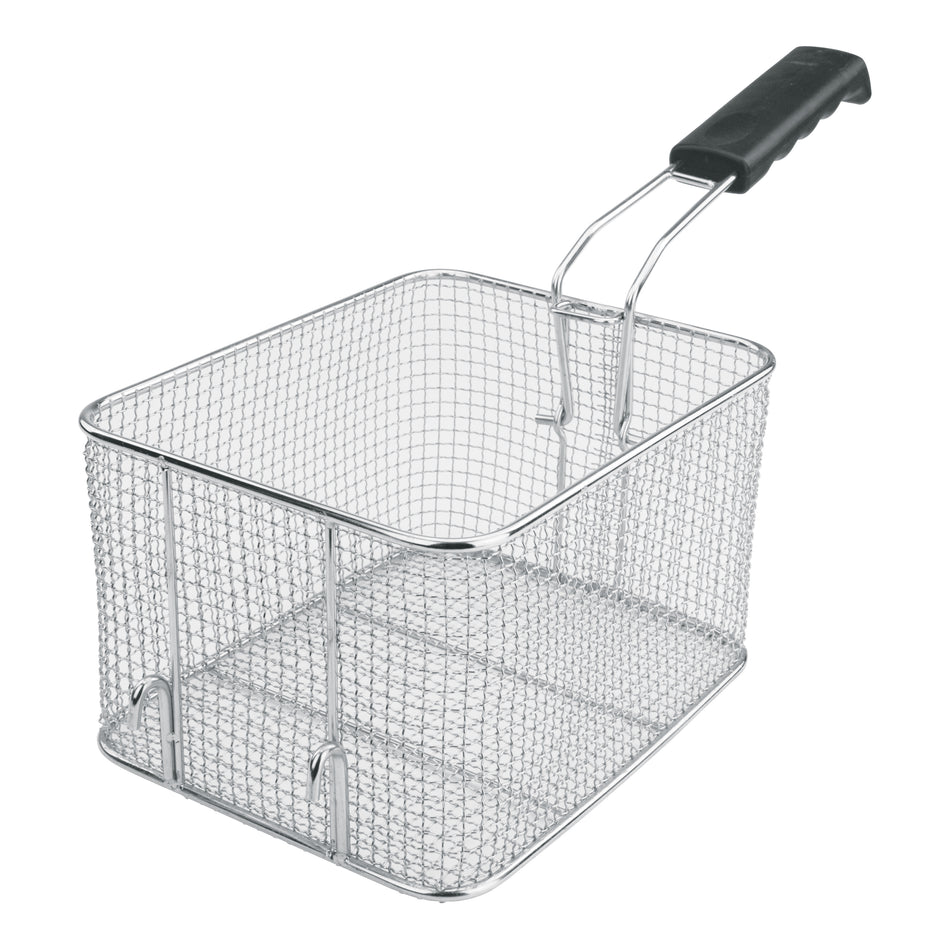 Winco EFST-P30 11-1/2 Inch Fry Basket for EFS-16 and EFT-32 with Black Handle Nickel Plated