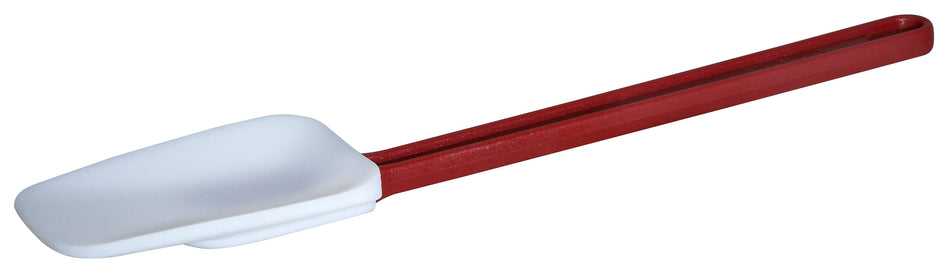Winco PSG-14 14 Inch Bowl Shaped Scraper Heat Resistant Silicone Red Handle