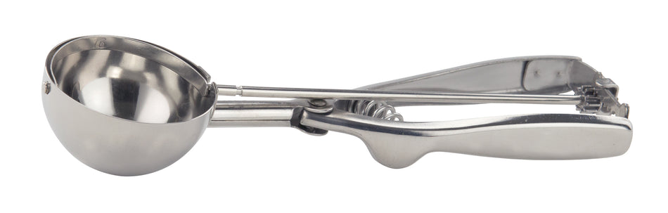 Winco ISS-16 2-3/4 Oz Squeeze Handle Round Disher Stainless Steel 2-1/4 Inch