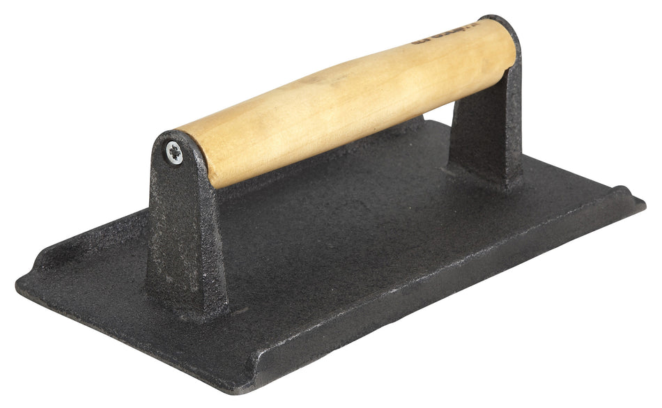 Winco SWA-9 5-1/4 Inch Steak Weight 2.5 lbs Cast Iron with Corrosion Resistant Finish