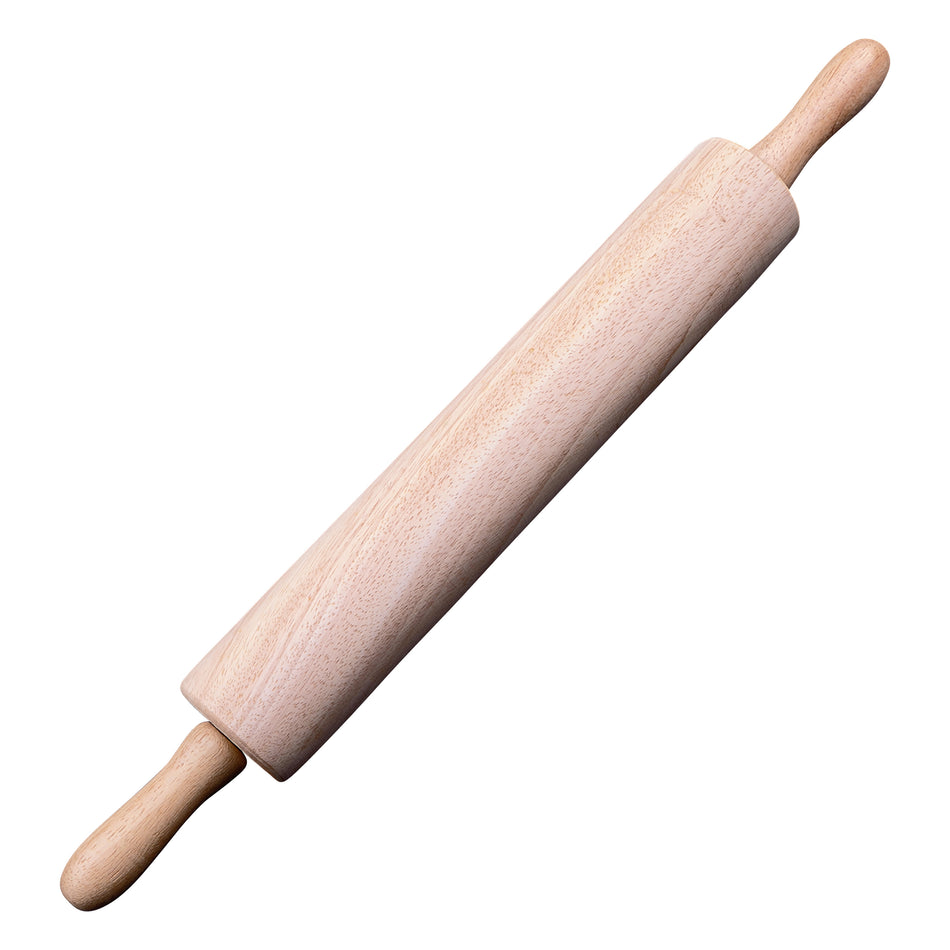Winco WRP-15 2-3/4 Inch Diameter Rolling Pin Wood with Ergonomic Design
