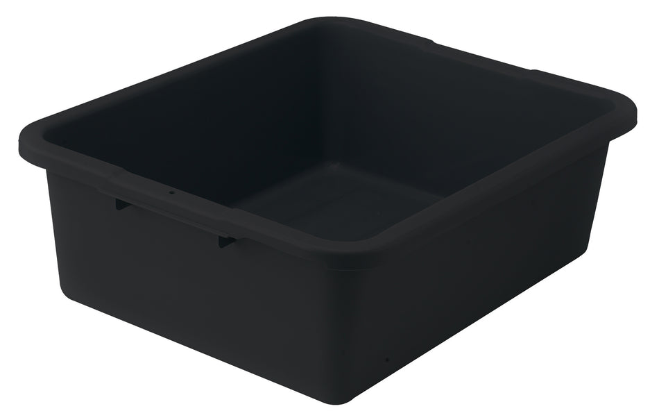 Winco PLW-7K 21 Inch Dish Box Freezer Safe Polypropylene Black - Bus Box