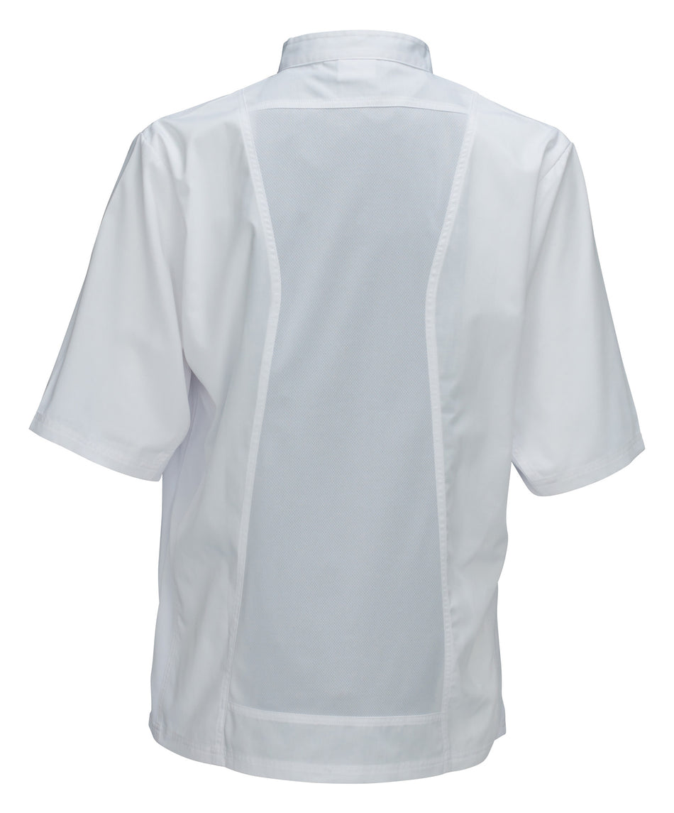 Winco UNF-9WXL Cook's Shirt Tapered Fit With Thermometer Pocket White