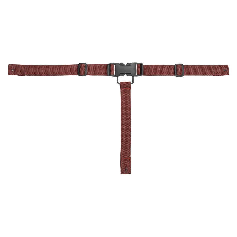 Winco CHH-4 5.9 Inch High Chair Straps with 2 Seat Belts and 1 Center Strap Garnet