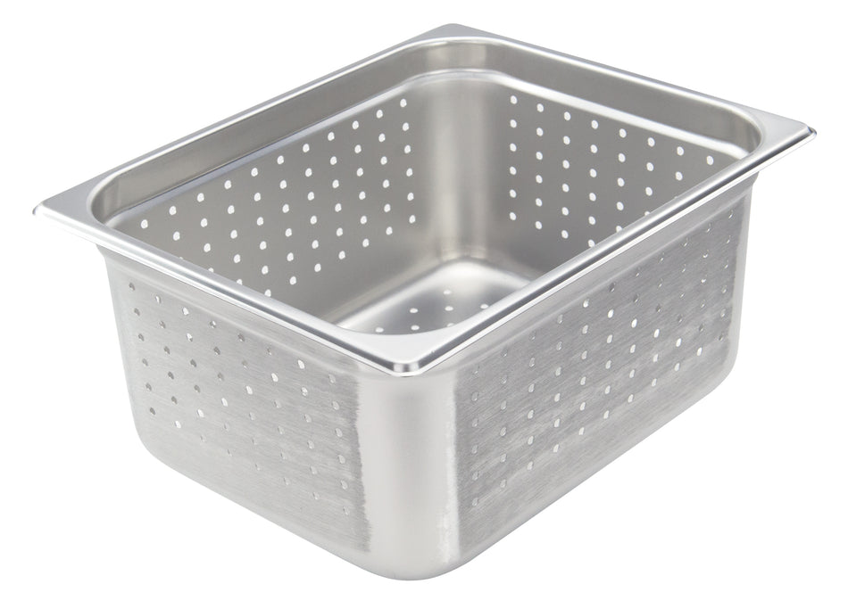 Winco SPJH-206PF 12 Inch Perforated Stainless Steel Steam Table Pan