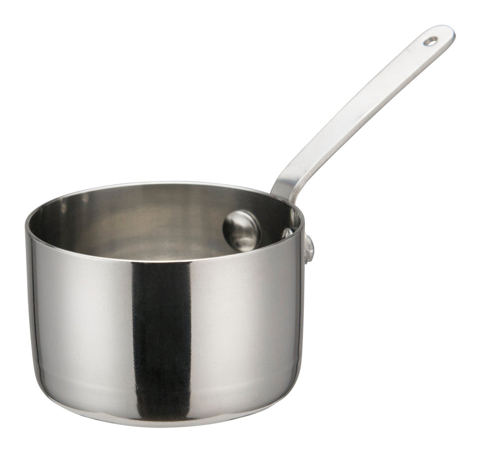 Winco DCWA-102S 5 Oz Mini Sauce Pan Round Stainless Steel with Compact Design
