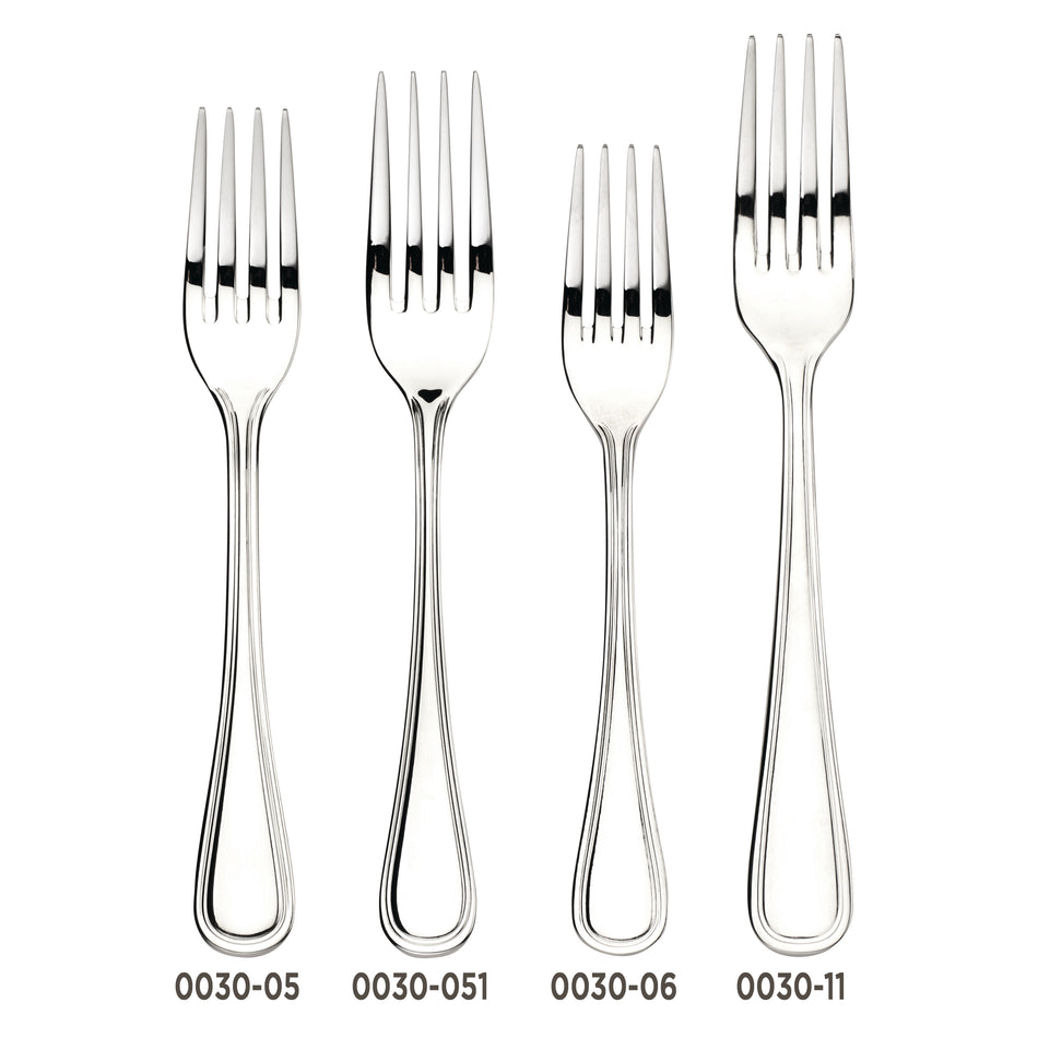 Winco 0030-051 7-1/2 Inch Dinner Fork Extra Heavy Weight Mirror Finish 18/8 Stainless Steel