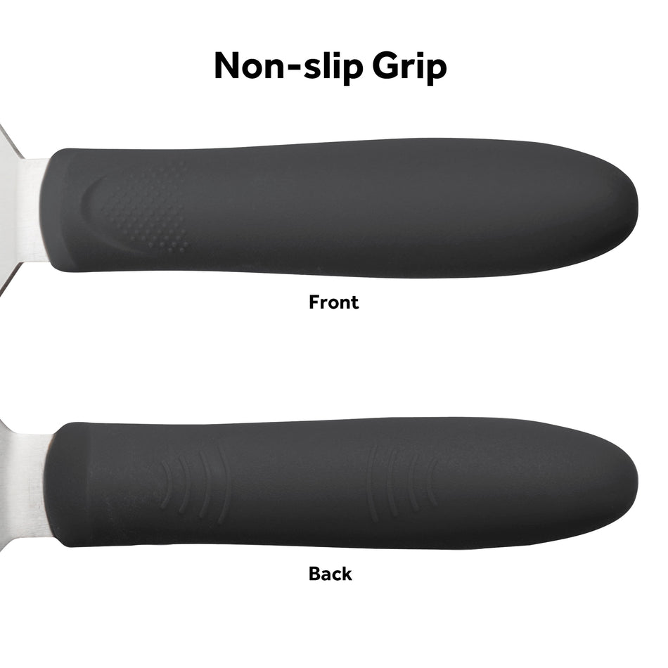 Winco TKPS-9 10 Inch Bakery Spatula Dishwasher Safe Polypropylene Black Handle