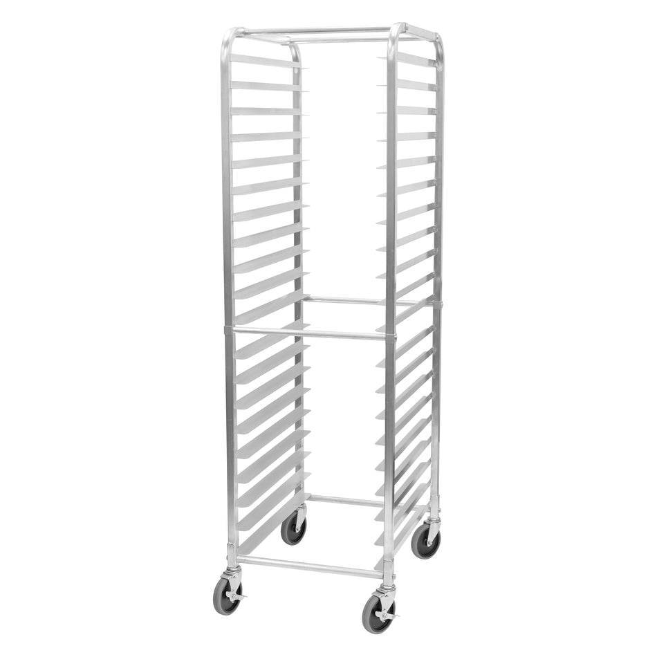 Winco ALRK-20R 26 Inch Mobile Full Height Pan Rack Aluminum with 500 lb Capacity