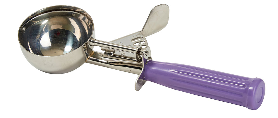 Winco ICD-10P 3-3/4 Oz Ice Cream Disher Stainless Steel Purple Handle