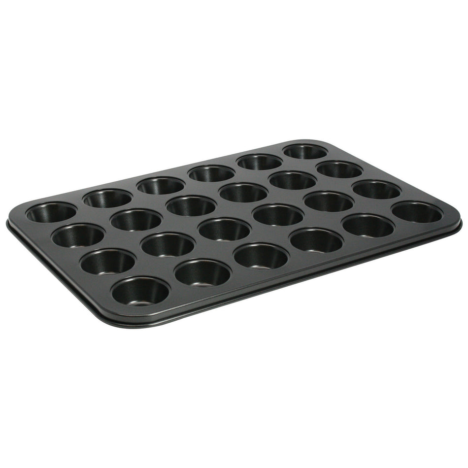 Winco AMF-24MNS 13-3/4 Inch Mini Muffin Pan PFOA-free Non-stick Carbon Steel