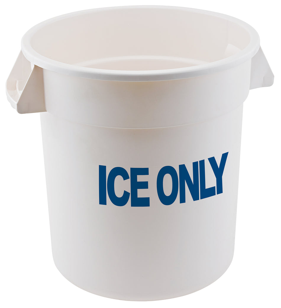 Winco FCW-10ICE 15-11/16 Inch Ice Only Food Storage Container Polyethylene White