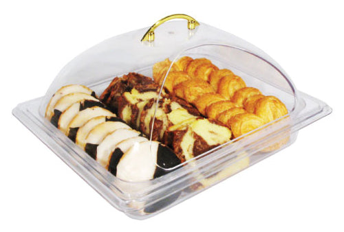 Winco C-DPF2 13 Inch Dome Cover Side-cut Polycarbonate Display