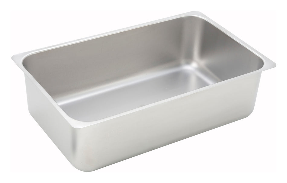 Winco C-WPP Spillage Pan Full Size Stainless Steel with Flat Edge
