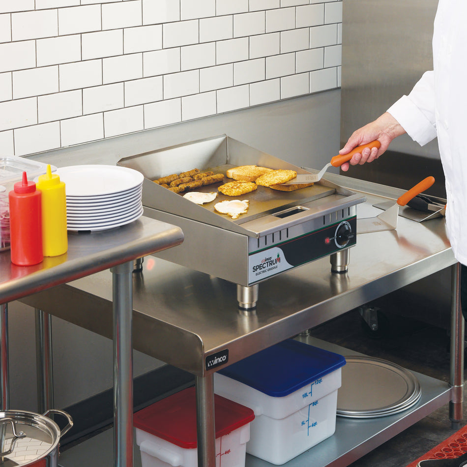 Winco EGD-16M 16 Inch Electric Griddle with Solid Steel Cook Plate