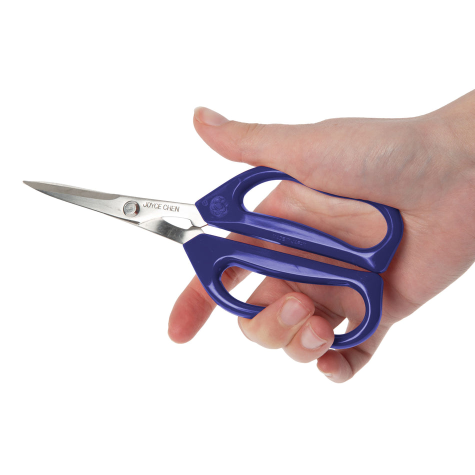 Winco KCHZ09008 9.06 Inch Kitchen Shears with Blue Handles 2 Pack