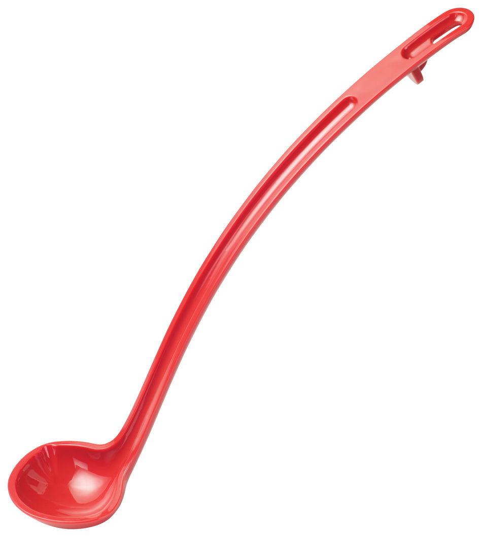 Winco CVLD-13R 1 Oz Ladle Red Polycarbonate with Ergonomic Handle