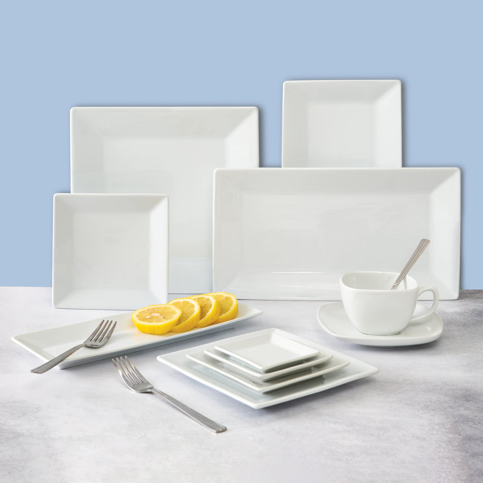 Winco RPS-1125 Royalsquare Plate 11-1/4"L X 11-1/4"W X 1"H