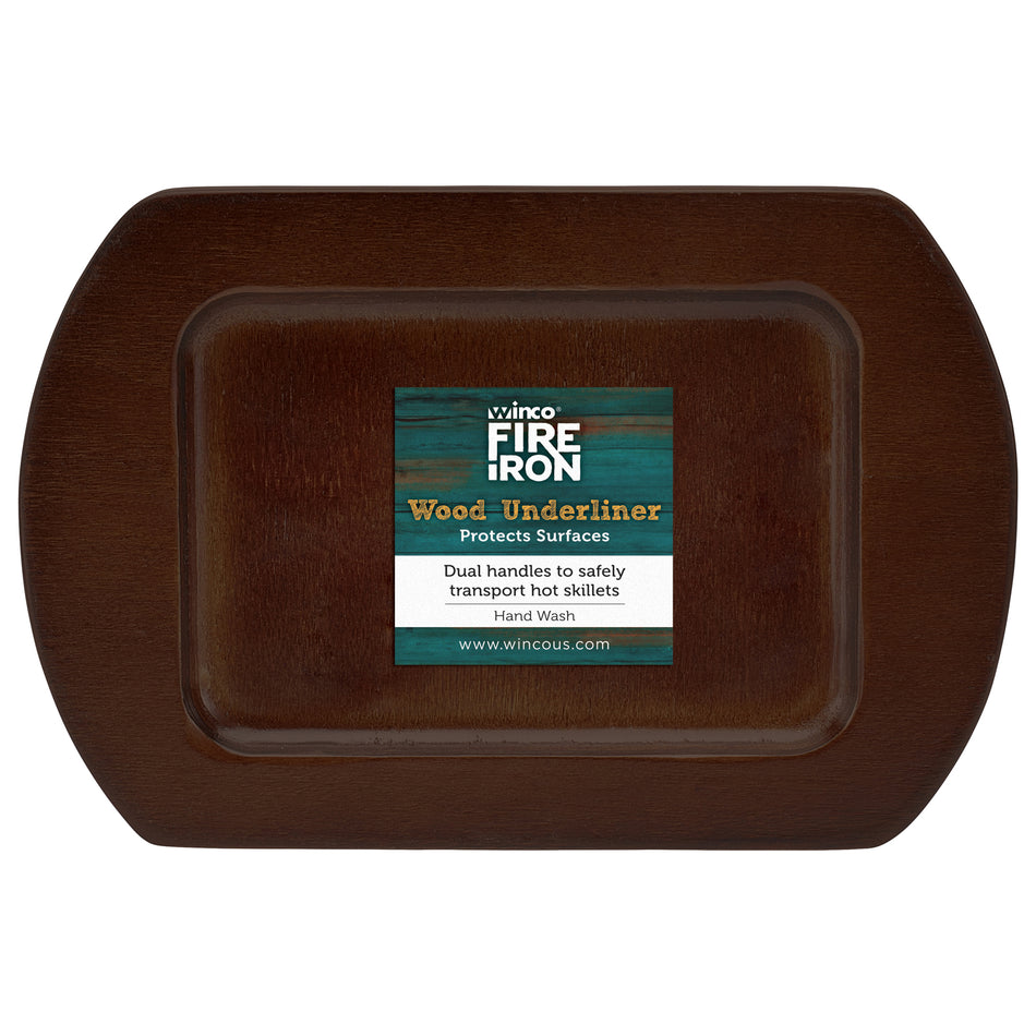 Winco CASM-5TUL 7 Inch Wood Underliner for CASM-5RT with Dual Handles