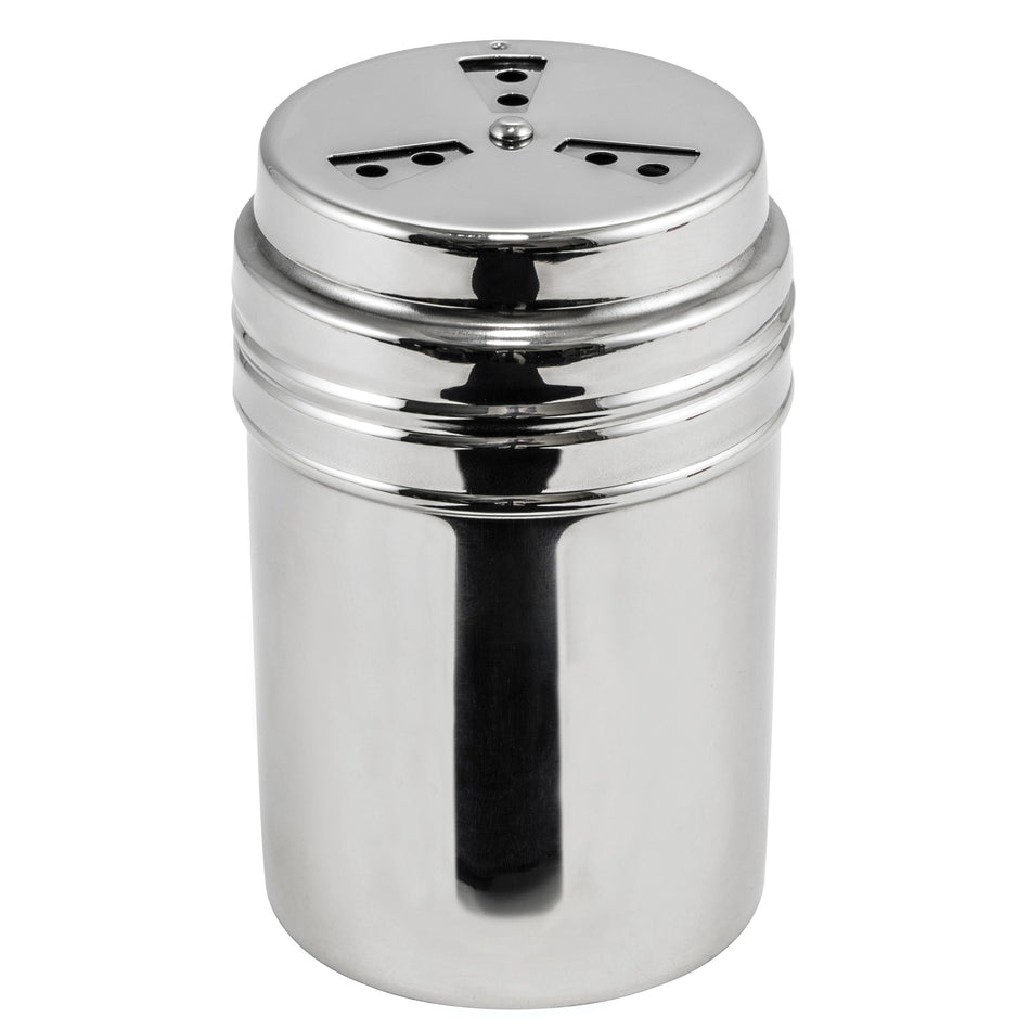 Winco DRG-8P 8 Oz Shaker Dredge 3-way Adjustable Top Stainless Steel Mirror Finish