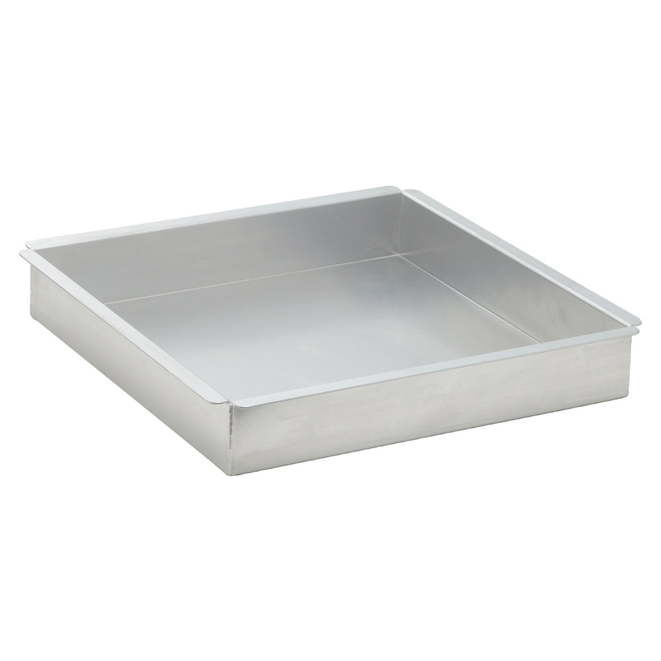 Winco ACP-1212 12 Inch Square Cake Pan 16 Gauge Aluminum with Straight Sides