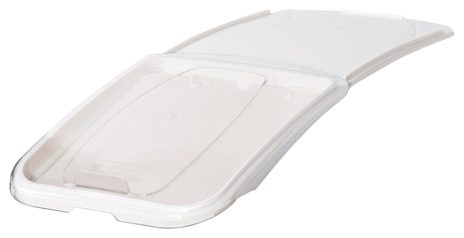 Winco IB-21-LE Lid NSF White/Clear Polycarbonate for IB-21