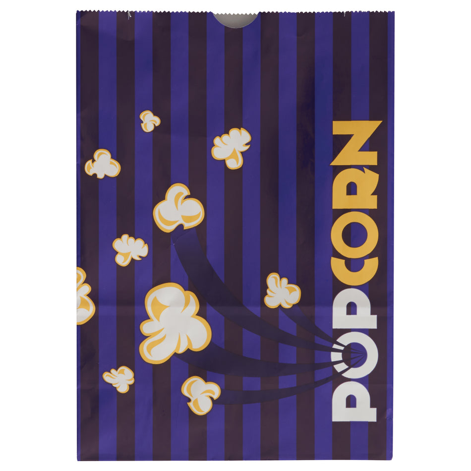 Winco 41270CS 170 Oz Coated Purple Benchmark Popcorn Butter Bags 500 Bags
