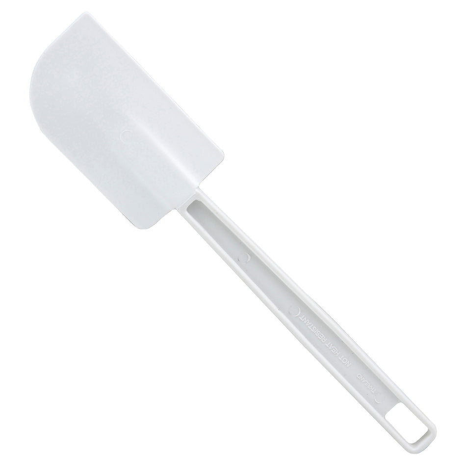 Winco PSC-10 10 Inch Scraper Flat Blade Plastic White BPA Free