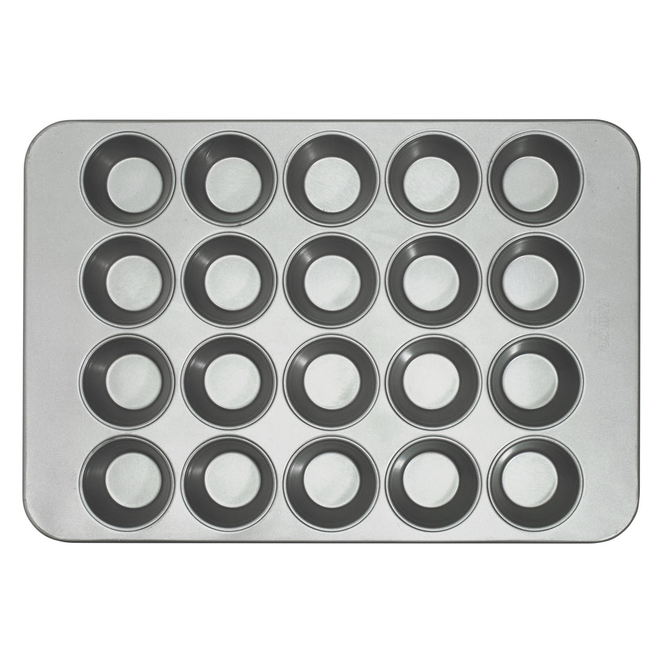 Winco HMF-20E 25 Inch Pecan Roll Large Muffin Pan 20 Muffin Cavities Aluminized Steel