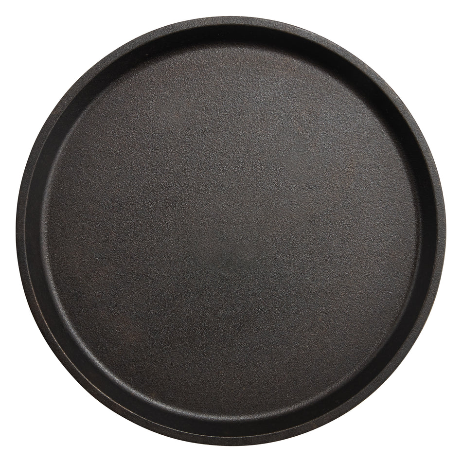 Winco CASG-9R 9.25 Inch Round Cast Iron Serving Griddle Pre-seasoned