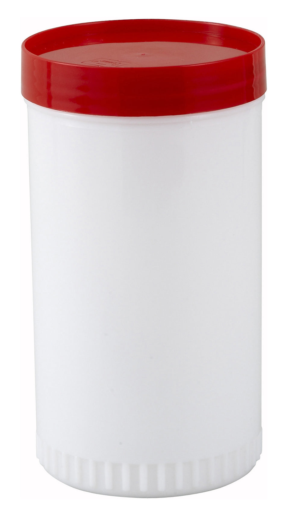 Winco PPB-2R 2 Qt Liquor and Juice Multi Pour with Red Spout and Lid