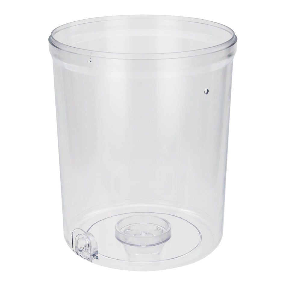 Winco 901-P1 4 Inch Round Beverage Jar Clear Polycarbonate For Dispensers