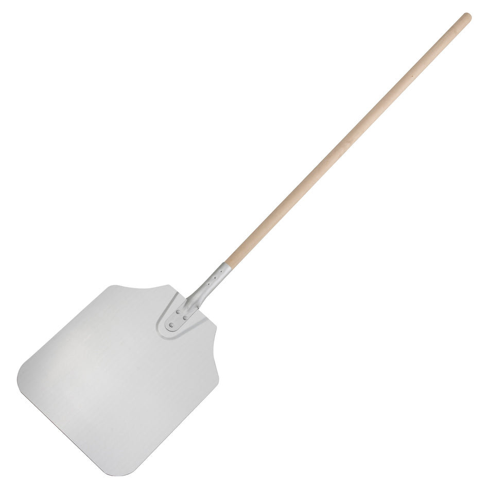 Winco APP-52 12 to 14 Inch Aluminum Blade Pizza Peel with Wood Handle