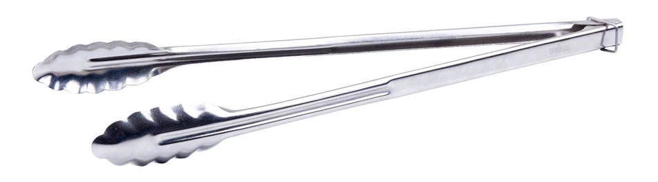 Winco UTLK-16 16 Inch Utility Tongs with Locking Ring Stainless Steel