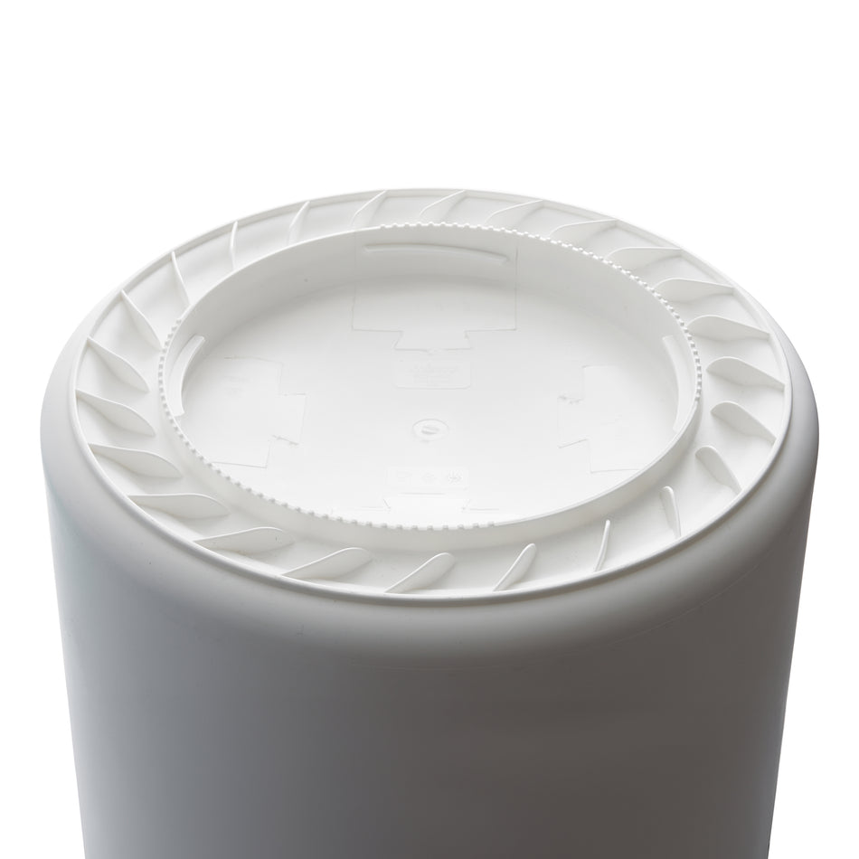 Winco PTC-20W 20 Gallon Heavy Duty Trash Can White HDPE with Durable Design