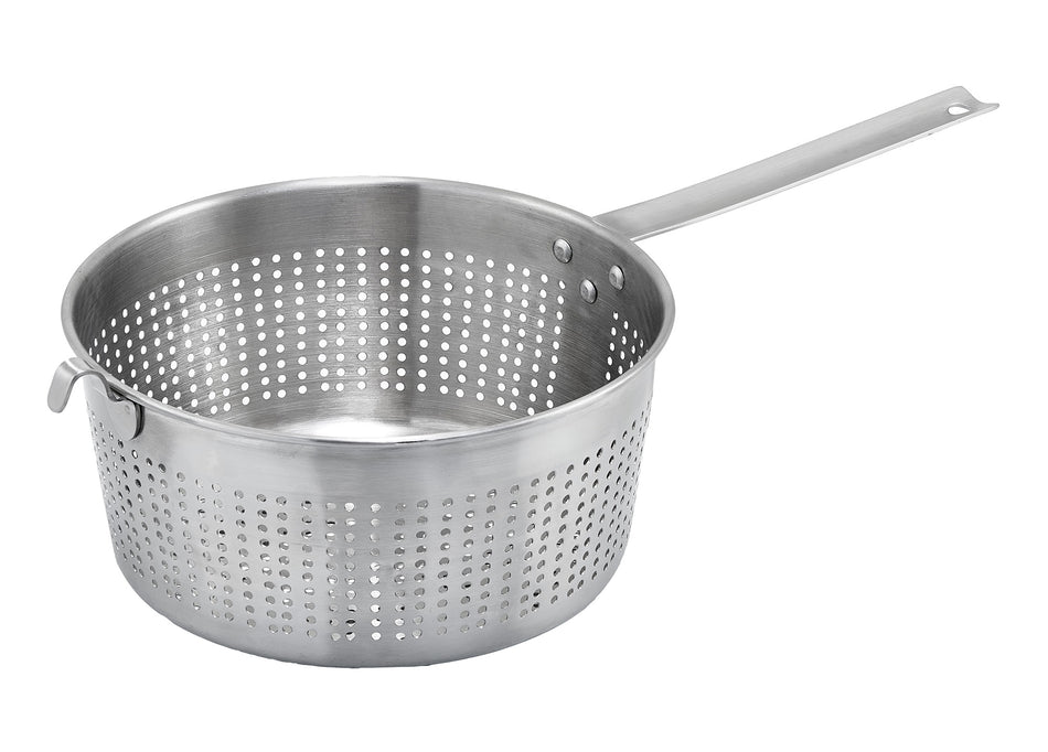 Winco SSS-3 8-1/2 Inch Diameter Pasta Strainer with Tri-Riveted Handle Stainless Steel