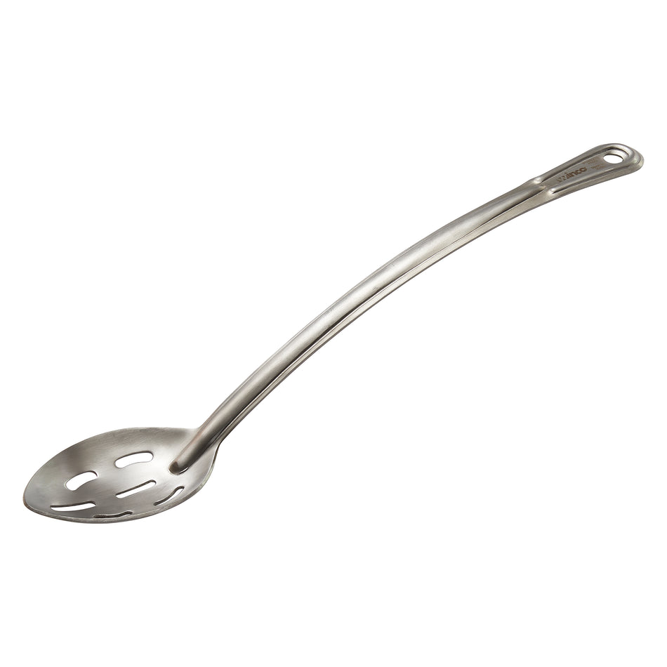 Winco SSCH-15L 15 Inch Slotted Basting Spoon Heavy Duty Stainless Steel