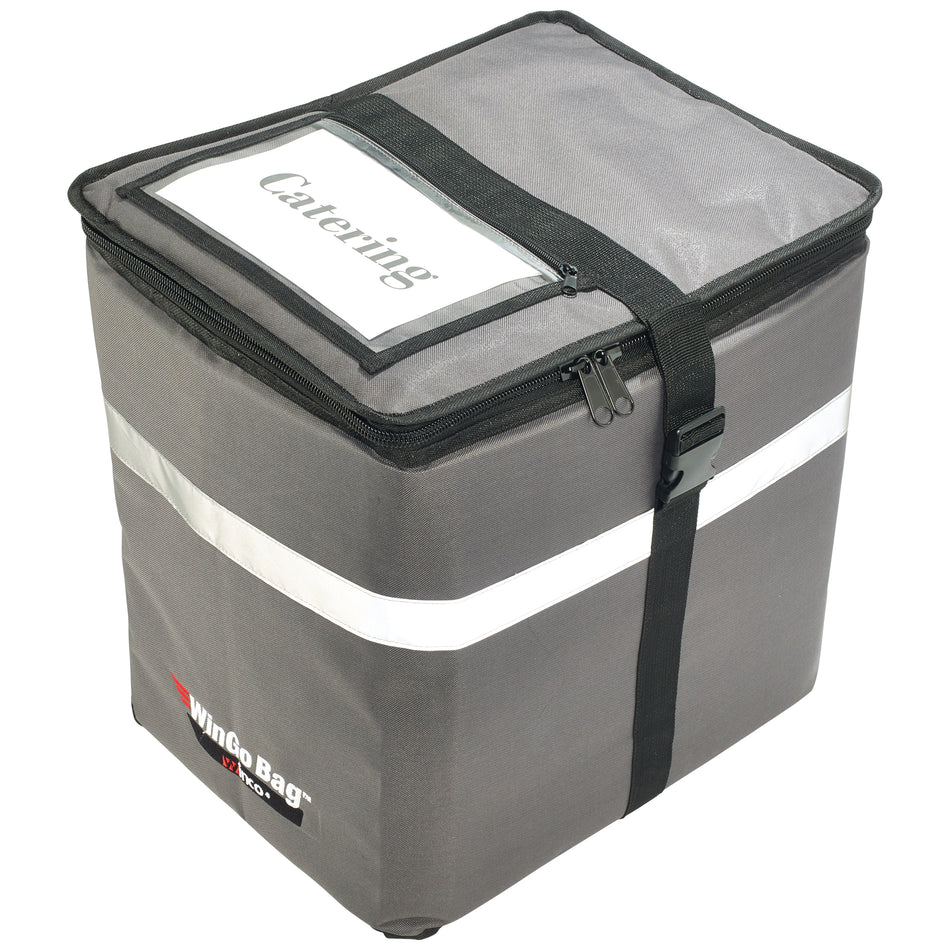 Winco BGDB-1616 16 Inch Delivery Backpack Waterproof Insulated Food Carrier with Adjustable Straps