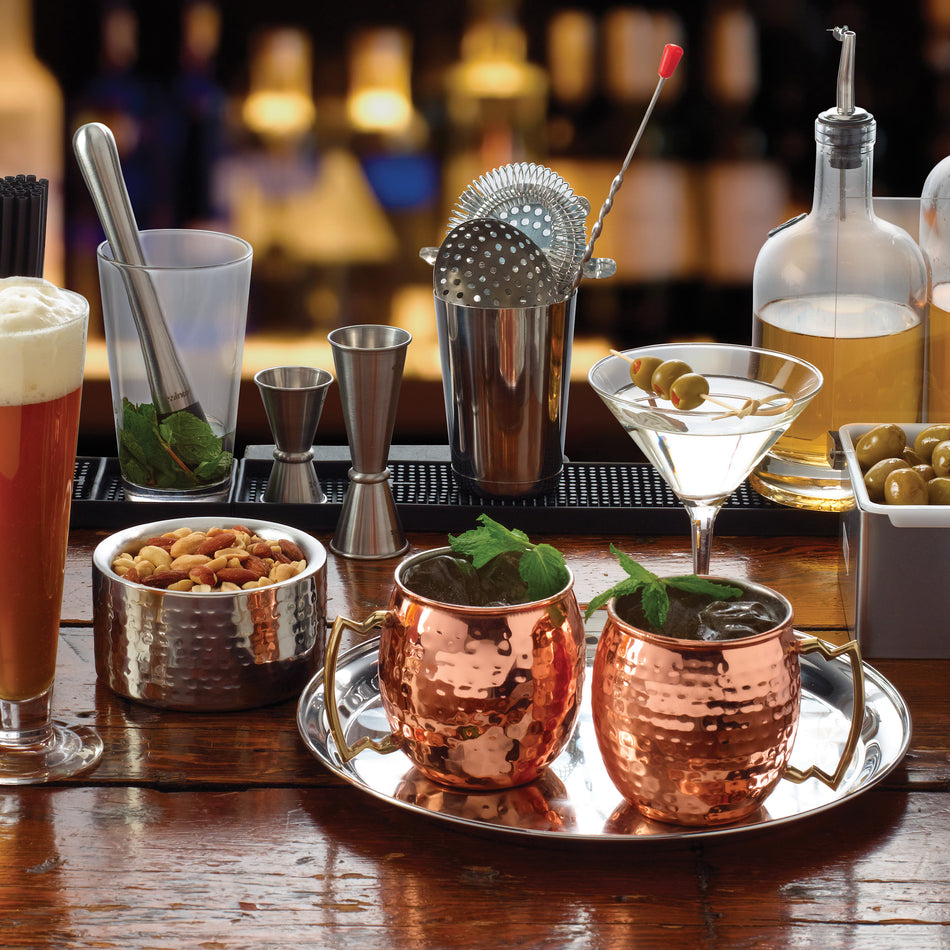 Winco J-7 1/2 Oz. to 1 Oz. Japanese-style Jigger with Rolled Rim Stainless Steel